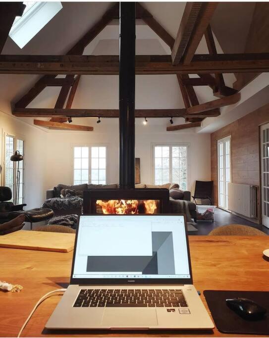 Maison Canadienne Dans La Foret Tourville-sur-Pont-Audemer エクステリア 写真